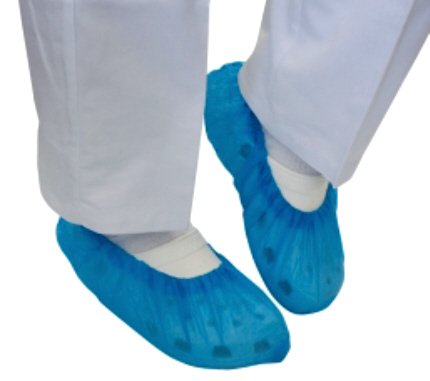 CPE Überschuhe Hygieneschuhe blau 50 Paar (100 Stück)