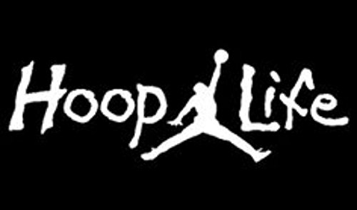Aro de baloncesto de vida vinilo (2 unidades). |cars camiones Vans Paredes laptops|white|5.5 in|kcd534