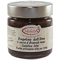 Confettura Extra di fragoline dell'Etna con succo di Arancia Rossa di Sicilia - 250 gr - Malecta
