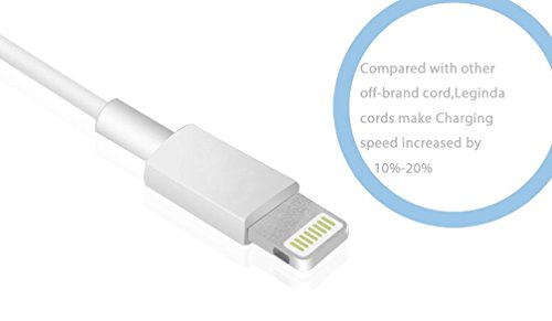 iPhone Kabel, Leginda 4er Pack 2M Lightning Kabel Lange USB Kabel Aufladen Kabel für iPhone7,7plus, 6s, 6s plus, 6plus, 6, SE, 5s 5c 5, iPad Mini/Air iPad5, iPod (Weiße) - 5