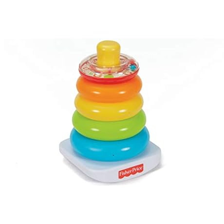 Fisher Price Pyramide Arc en Ciel Jouet Bb Favorise la Coordination des Gestes et lApprentissage des Couleurs 6 Mois et Plus FHC92