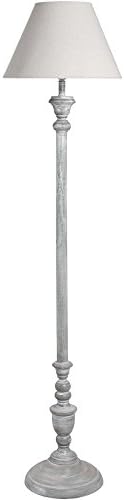Vintage Style Light Grey Ithaca Floor Lamp (h16297) - Vintage Style Living Rooms & Bedrooms
