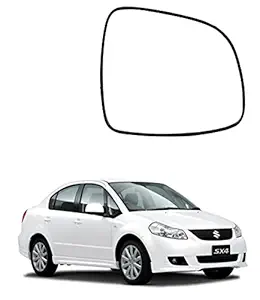 CARIZO Rear View Mirror Glass (Right/Driver Side) for Maruti Suzuki SX4 (Type-1) 2006-2012