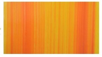 Wachsplatte hell orange, gestreift 20x10 cm - 9714 - Verzierwachsplatte 200x100 mm für Kerzen
