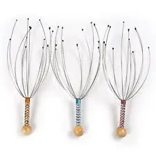 Generic 3Pcs Octopus Head Scalp Neck Equipment Stress Release Massage Relaxation Claw Massager Tens Pain Relief Body Massager C179