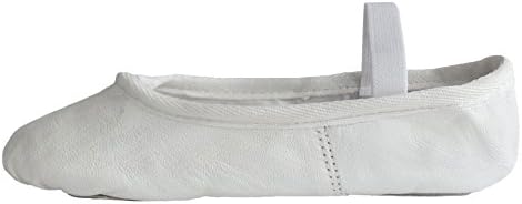 Boys or Girls White Leather Ballet shoes in UK Sizes by Dancing Daisy