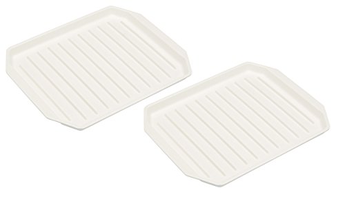 Kitchen Craft Mikrowellengeschirr Speckbräter, 2er-Set, 25 x 20 cm
