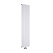 Produktbild Hudson Reed Heizkörper Aurora - Vertikaler Designheizkörper mit Mittelanschluss aus Aluminium in Weiß - 1600 x 375 mm