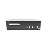 Linkskey 2-Port Dual Monitor DVI/DVI USB Audio und Mikrofon KVM-Switch (LDV-DM202AUSK) 1920x1200