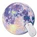 Produktbild rutschhemmenden Gummi Pad Personalisierte rund Desktop Mauspad, Bunt, Design Moon
