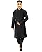 JBN Creation Men Black Cotton Silk Kurta Pyjama RS.599.00