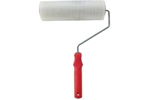Fokroin Spiked Roller 23 cm, Bleeding Roller for Compensating Compound, Spiked Roller Wallpaper, Spiked Roller, Hand Spiked Roller Bleeding Roller for Ventilation of Floor Coatings