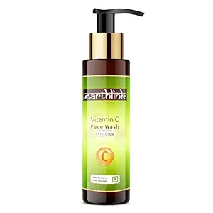 Earthlinks Brightening Vitamin C Foaming Face Wash Deep Cleansing - No Parabens, Sulphate, Silicones & Color, 150 ml
