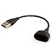 Produktbild zanasta Ladekabel kompatibel mit Fitbit One Ersatz-Ladegerät USB Charger Ladestation Charging Dock und Ersatz USB-Ladekabel Smart Fitness Watch, schwarz