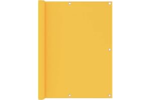 HOMIUSE 120x500 cm Balkon Sichtschutz Garten Sichtschutz Terrasse Balkon Regenschutz Privacy Balkonverkleidung Windschutz Balkon Balcony Privacy Screen Gelb