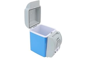 Cryfokt Small Car Refrigerator, 7.5L Car Fridge, 12V DC Portable Electric Cooler and Warmer for Vehicles Trucks, Low Noise Portable Thermoelectric Fridge for Car, RV, Camping, Travel