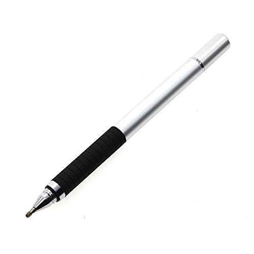 GGG Hybrid 2 auf 1 kapazitiver Schreibkopf Screen-Feder Eingabestift für Tablette Handy - Silber