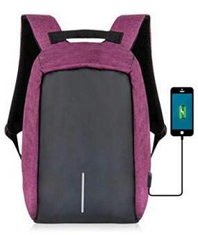 Yunplus, zaino per computer con design anti furto, con porta USB di ricarica. Zaino da viaggio, impermeabile e leggero, con scomparto interno. Zaino per uomini e donne Blue 2