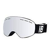 ZHI-HAN Lunettes De Ski pour Adultes, Double Couche, Lunettes De Ski Grand Angle pour Hommes Et Femmes, équipées De Lunettes De Snowboard Simples Et Doubles-B