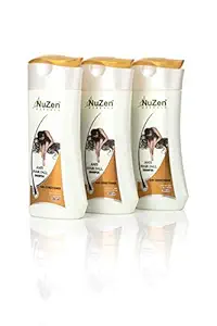 Nuzen Herbals Anti Hair Fall Shampoo with Conditioner | Prevents Hair Fall, Hair Loss and Hair Damage | Enriched With Aloe Vera, Soya(protein), Coconut and Olive oil | 200ml | Pack of 3