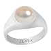 Clara Certified Pearl (Moti) 9.3cts or 10.25ratti Bold Silver Ring RS.2050.00