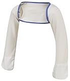 ScratchSleeves | Stay-on Scratch Mitts for Itchy Babies & Toddlers | Cream/Blue | Sizes from 9 to 21 months