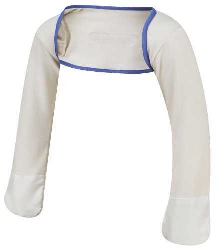 ScratchSleeves | Stay-on Scratch Mitts for Itchy Babies & Toddlers | Cream/Blue | Sizes from 9 to 21 months