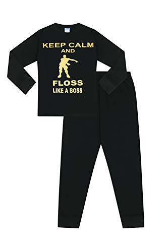 The Pyjama Factory - Ensemble de Pyjama - Garçon Noir Noir, Noir, 9-10 ans