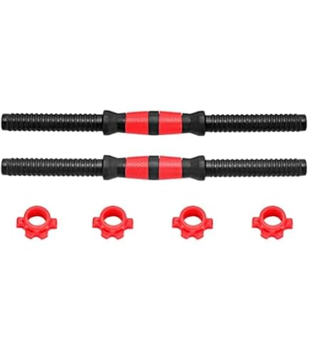 thumbnail image 2 of Premium Threaded Rubber Handle Dumbbell Bar 2 of 10