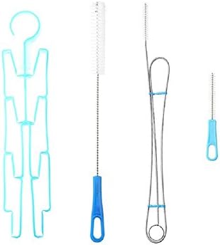 BIPY Water Reservoir Cleaning Kit for Hydration Bladder Bag Included Bag Boby Large Brush Nozzle Small Brush Water Pipe Brush Water Bag Drying Collapsible Rack 4 in 1 Cleaner Set Pack of 1
