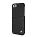 Price comparison product image BMW BMHCI8LGLCSBK Genuine Leather Hard Cell Case for Apple iPhone 8 Plus/7 Plus - Black