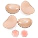 Produktbild Comius BH-Einlagen Push Up, 2 Pair BH Insert Pads, mit 2 Pcs Nippel-Aufkleber, Silikon Herausnehmbare Breast Enhancer Push Up für Bikini & Badeanzug