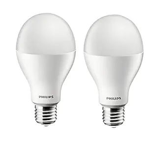 Philips Stellar Bright Base E27 20-Watt LED Bulb (Pack of 2, Cool Day Light)