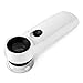 Produktbild 45X Handheld Lupe mit LED-Licht HD-Objektiv zum Lesen von Büchern, Identifikation von Schmuck, Uhren, DIY-Basteln, Schnitzen und Reparieren, 17mm