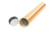 Maße: 19,5cm x 2,5cm The Khan Outdoor & Lifestyle Company Zigarren Tube/Tubidor aus Aluminiumlegierung, 19,5cm x 2,5cm, gelb, Mod. 5294-03