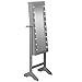 Beautify Floor Standing Make Up and Jewellery Organiser Cabinet with Mirror & LED Lights - Grey