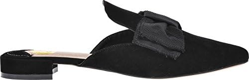 Womens low heel mule shoes sandals ladies slip on casual summer shoes_Black_4