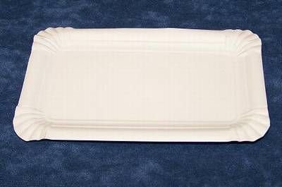 1000 Stück Pappteller weiss 10x16cm Kuchenteller