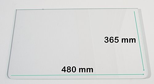 Khlschrank Einlegeboden / Glasplatte / Gemsefach  Klarglas 4 mm dick - mit 2 Rundecken - 480 mm x 365  Direkt vom Glasereifachbetrieb!!!
