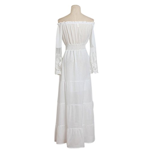 Damen Kleider Xinan Ausschnitt Sommer Lange Kleid Strandkleider - 3