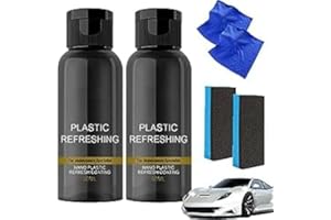 BAOPINLADY 2pcs Plastic Refreshing,50ml Plastic Revitalizing Coating Agent,Nano Plastic Refreshing Coating,Plastic Parts Refurbish Agent for Car, New Car Restorer Cream Quick Restorer