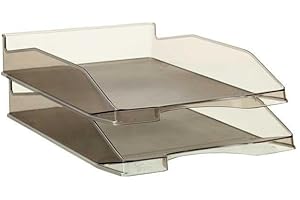 Archivo 2000 742FMTP - Bandeja apilable organizadora para documentos en formato A4 y folio, color fumé