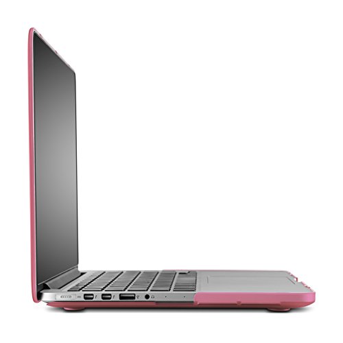 E-Tree MacBook Pro 13 Retina Hülle Schale, Ultra Slim Hartschale Tasche Cover Shell, Tastatur Abdeckung Schutzhülle für Apple MacBook Pro 13.3 Zoll mit Retina Display Modell:A1502 und A1425 – Rosa - 4