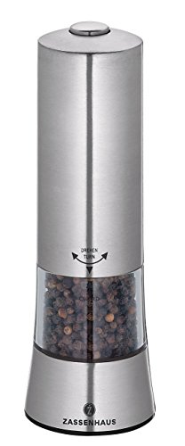 Zassenhaus Pfeffermühle Edelstahl / Acryl Mit Led-Licht 18cm