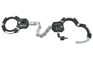 Master Lock Antivol Bloque-Disque Moto 8303EURDPS - Cadenas Avec Câble Rappel Rouge, Sécurité Haute