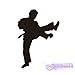 Produktbild Khcnlvtz Boxing Club Taekwondo Karate Aufkleber Kick Play Auto Aufkleber Free Combat Poster Vinyl Striker Wandtattoos Decor-42X30Cm
