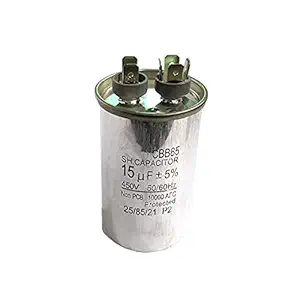 Kawn CBB65 15uf/450V, 50/60 Hz Round Motor Run Capacitor for Home Air Conditioner