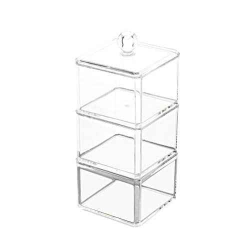 Preisvergleich Produktbild TOPBATHY DREI-Schichten-Wattestäbchen-Organis... Aufbewahrungsbehälter