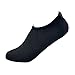 Produktbild Yoga Schuhe Unisex, Sunday Solide Aqua Männer Frauen Yoga Surf Beach Schnorcheln Socken Schwimmen Tauchen Socken Schwimmen Wasserschuhe Surfschuhe Schuhe (Schwarz, XXXL)