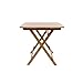 Produktbild YIXINY Tabelle Multifunktion Tabelle Freizeit Falten Quadratischen Tisch Tragbar Bambus Esstisch Einfach Kleiner Tisch (Farbe : 60cm)